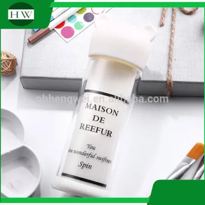 portable double wall MAISON DE REEFUR cartoon bear glass drinking juice milk water bottle mug cup