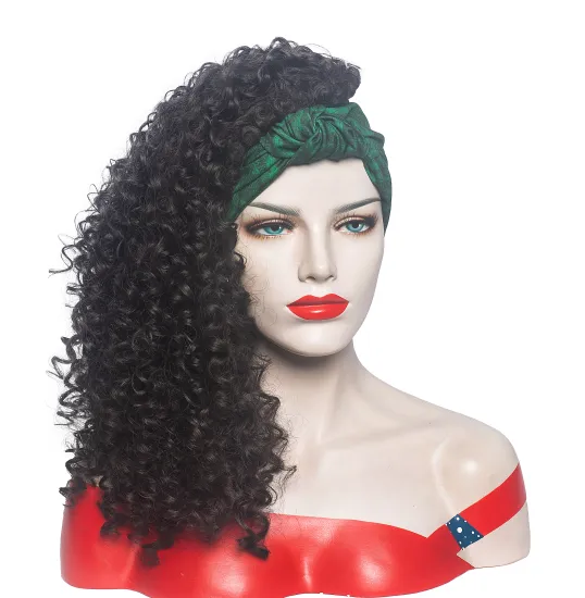 Aishili factory wholesale wig grip headband Afro curly hair headband wigs for black women