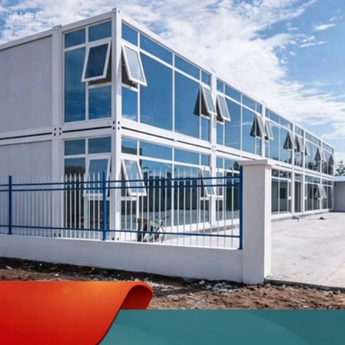 Fast-Assembly Prefab Container Office with Glass Facade