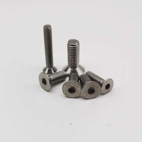 Stainless Steel Hex Socket Sekrup Kepala Countersunk Datar