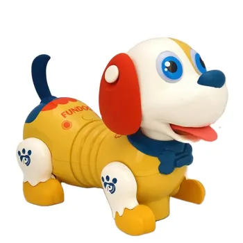 Intelligent Sensor Voice-Controlled Baby Educational Toy Robot Dog