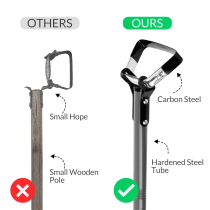 Durable Rustproof Triangle Soval Hoe Garden Hoop Frame