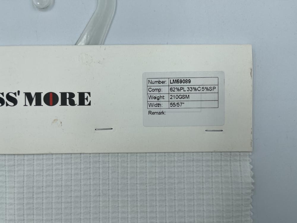62% Polyester 33% Cotton 5%Spandex Texture Fabric 