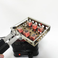 1Pc Black Shisha Hookah Charcoal Stove Heater Mini Square Charcoal Oven Hot Plate Coal Burner Pipes Accessories With EU Plug