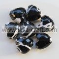 10 * 18 * 20 MM Draw Paintied Colors Art Craft Heart Charm Beads Pattern