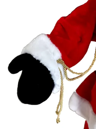 Plastic Retro Standing Santa Claus with Bendable Arms