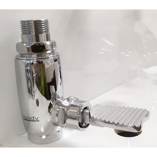 Válvula de descarga automática de latão cromo enxágue com água