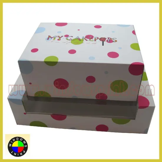 Custom printed cupcake box