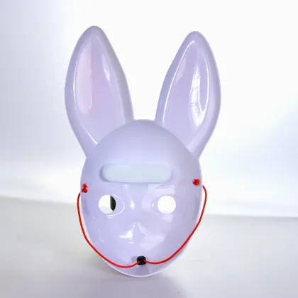 Cute White Long Ear Rabbit Mask