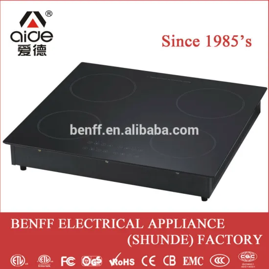 Metal housing ceramic glass hob 4 burner electric hot plate appiance