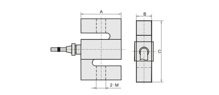GSL301 S type load cell detail drawing