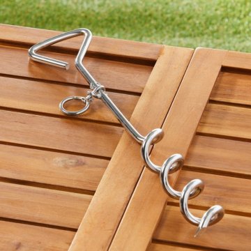 spiral soil folding pet ground anchor solid steel