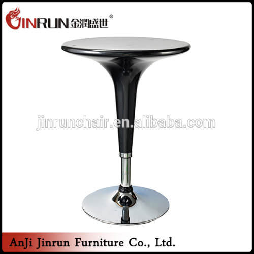 Hot Sale High Round Black metal base high bar table