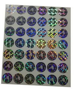 High Quality Customized 3D holographic film self adhesive lable sticker