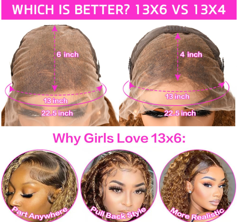 4/27 Honey Blonde Deep Wave Lace Front Wig