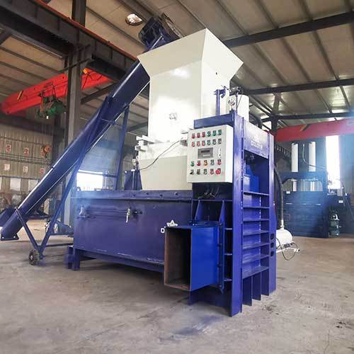 Rice Hulls Press Baler