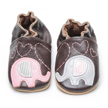 Dyr søde lyserøde baby læder bløde sko