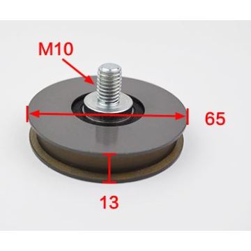 Rodillo para colgar puertas de 65 mm con tuerca autoblocante M10 para ascensores Hitachi