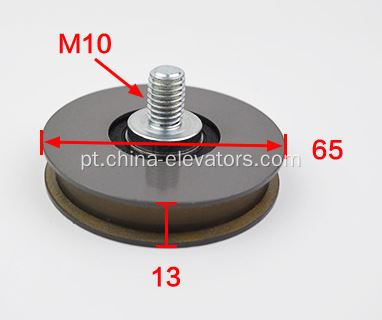 Rolo de cabide de 65 mm com porca auto-travadora M10 para elevadores de Hitachi