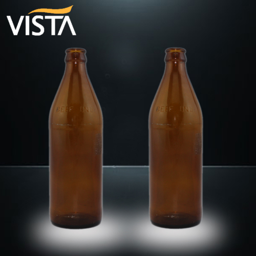 500ml Amber Glass Beer Bottles with Crown Cap