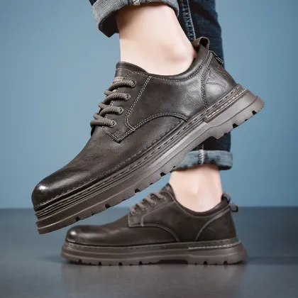 Oxford Office Business Shoes - Retro Style Men's Pure Leather Shoes (Excellent Quality)