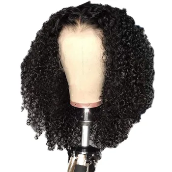 Brazilian Hair Pre Plucked Bleached Knots Wet And Wavy Pixie Curly Full Lace Wigs 5X5 Braided Human Hair Wig For Black Women