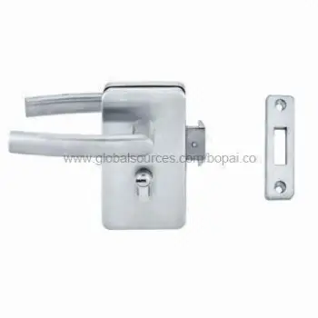Stainless Steel Sliding Door Lock, Made of SUS304/SUS316, with Handle