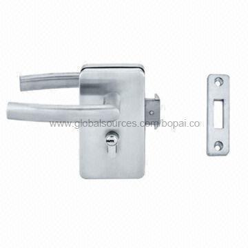Stainless Steel Sliding Door Lock, Made of SUS304/SUS316, with Handle
