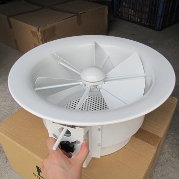गोल भंवर हवा डिफ्यूज़र HVAC एल्यूमीनियम ब्लेड छत