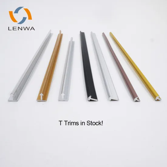LENWA ALUMINIUM in Stock: Decorative Furniture Metal T Profile Trim