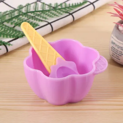 Plastic Ice Cream Bowl Promotional Dessert Bowl