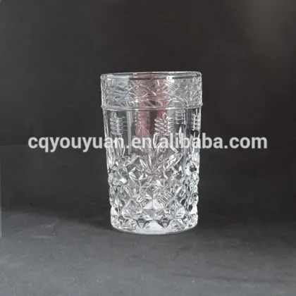 Long drink glass clear cocktail collins glass