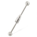 Industrielle Straight Barbell Bar mit Punk Bullet