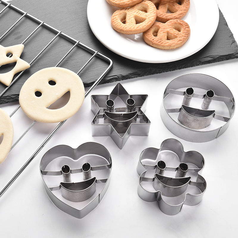 Smiley Face Stainless Steel Baking Chocolate Mould