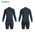 Seaskin Navy Color Neoprene Long Sleeves Springsuit Wetsuit