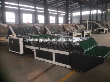 Machine semi automatique de lamineur de flûte de carton ondulé