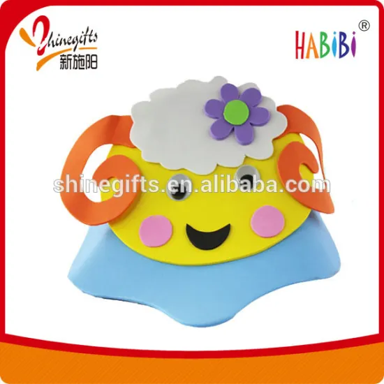 lovely sheep cartoon eva hats for kids