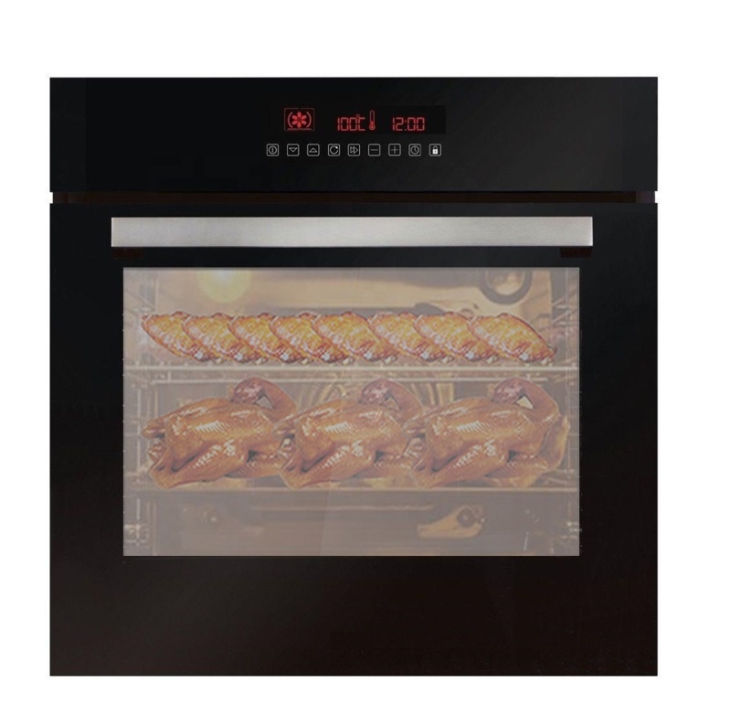 60L gas + electric oven temperature controller timer Hot Air Circulation rottiserie chicken oven pizza oven