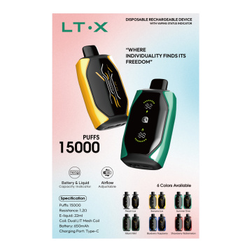 Spanyol LT.X 15000 Puff harga grosir