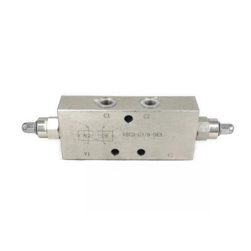Valve ya Overcenter mara mbili, VBCD DE A, 40 L/min, G 3/8 &quot;, VBCD 3/8 DE A V0422