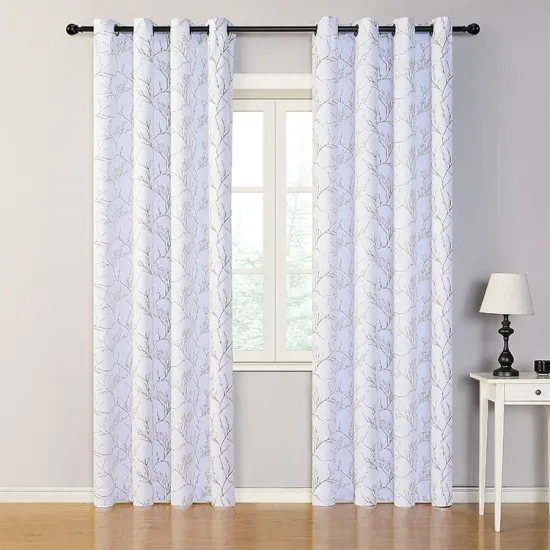 Print Ready Made 3D PVC Modern Window Curtains for Living Room