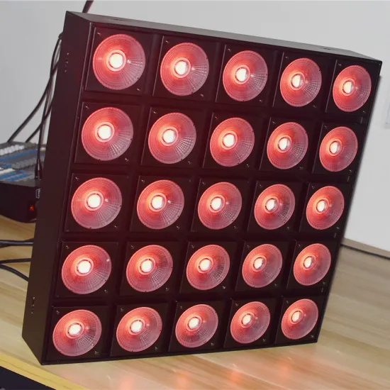 25pcs 12W LED COB Blinder Light with 5x5 RGBw Matrix for Stage and Disco Lighting Equipment