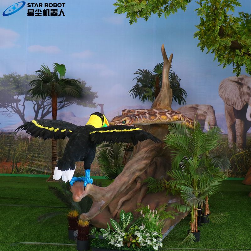 Animatronic Animal Snake Eat Eagle