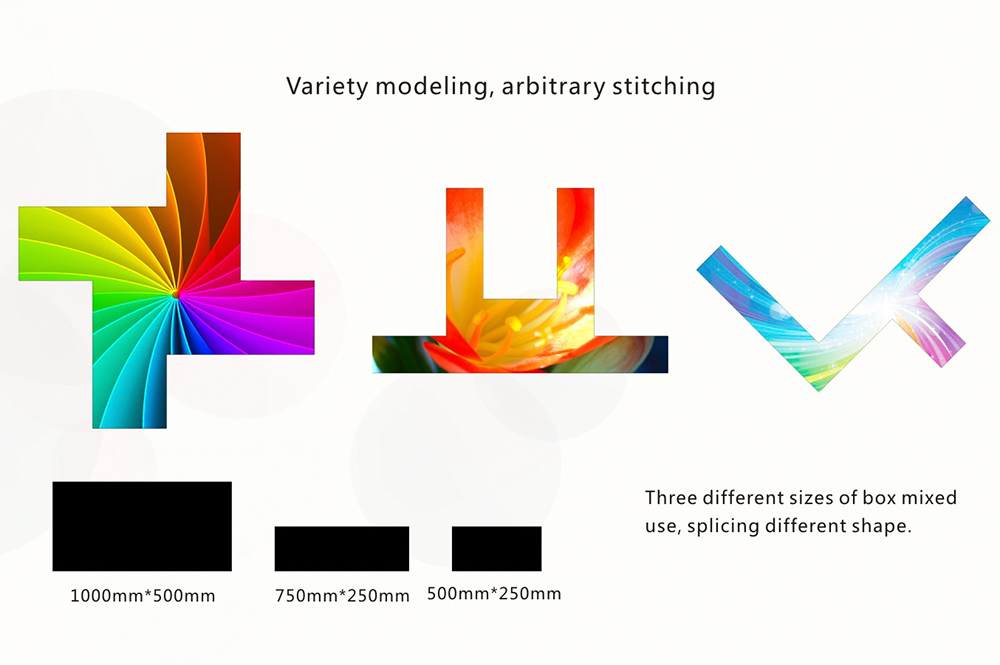 Variety shapes of Indoor Wall Mounted LED P3.9 Display Screen