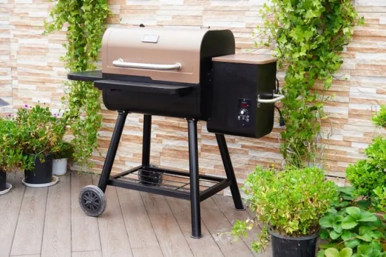New Design BBQ 26 Inch Wood Pellet Smoker Barbecue Grill with 20lb Hopper Capacity and Digital Controller
