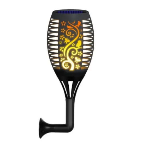 OEM IP65 LED Solar Flickering Flame Torch Lights for Outdoor Garden Decoration