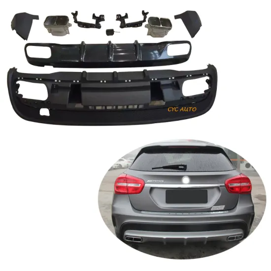 Mercedes Benz X156 GLA Class Rear Spoiler and Diffuser for GLA45 - 2015 2016 Models