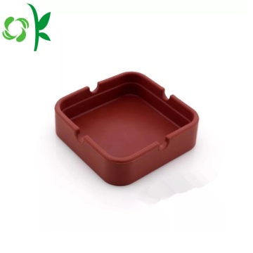 Silicone Eco-friendly Custom Square Cigar Ashtray