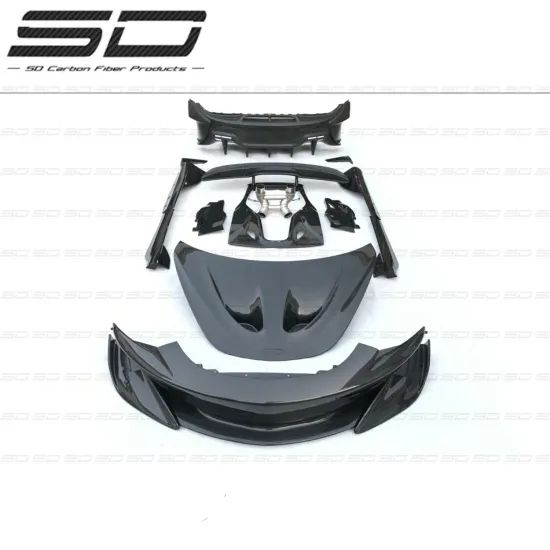 600LT Style Dry Carbon Fiber Body Kit for McLaren 540C/570S/570GT 600LT Conversion
