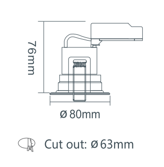 New Design AC Led Dimmable Downlight
